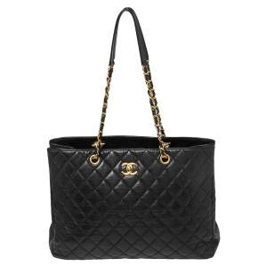 مملوكة مسبقًا Chanel Black Caviar Leather Timeless Classic Shopper Tote