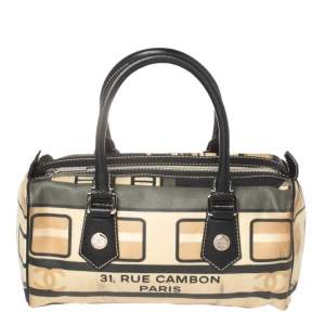مملوكة مسبقًا Chanel Multicolor Coated Canvas and Caviar Leather Central Station Satchel