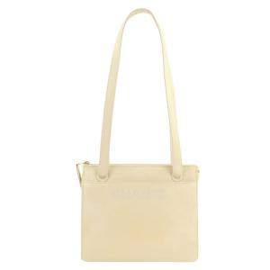 Chanel White Leather Logo Shoulder Bag