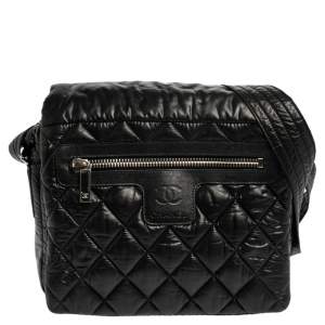 Chanel Black Quilted Nylon Coco Cocoon Messenger
