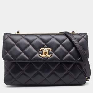 مملوكة مسبقًا Chanel Black Quilted Leather Trendy CC Flap Bag