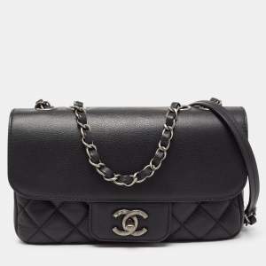 مملوكة مسبقًا Chanel Black Caviar Leather All About Flap Bag