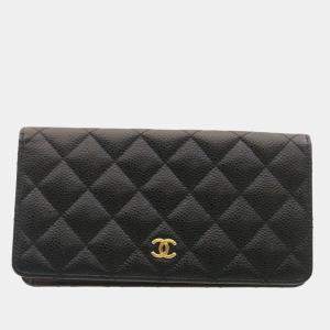Chanel Black Leather CC Wallet
