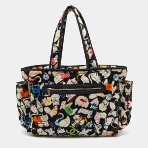 Chanel Multicolor Printed Cotton Terry Baby Diaper Bag