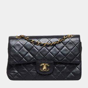 Chanel Black Small Classic Lambskin Double Flap