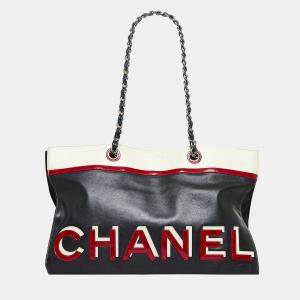 Chanel Black No. 5 Star Chain Tote Bag