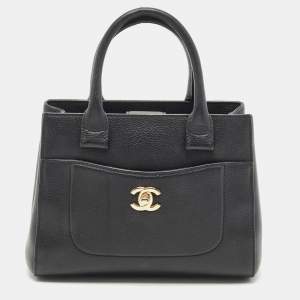 Chanel Black Caviar Leather Mini Neo Executive Tote