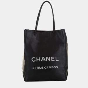 Chanel Black Medium Essential Shopping Tote