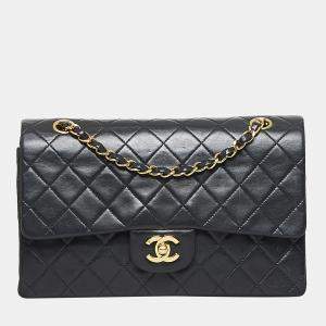 Chanel Black Medium Classic Lambskin Double Flap