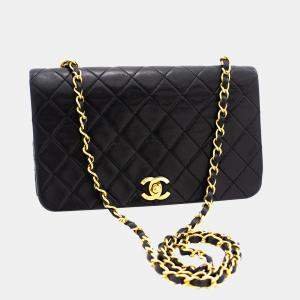 Chanel Black Leather Classic Flap Bag