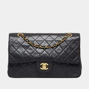 Chanel Black Medium Classic Lambskin Double Flap