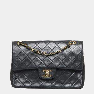 Chanel Black Medium Classic Lambskin Double Flap