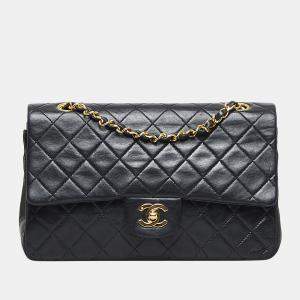 Chanel Black Medium Classic Lambskin Double Flap