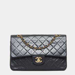 Chanel Black Medium Classic Lambskin Double Flap Bag