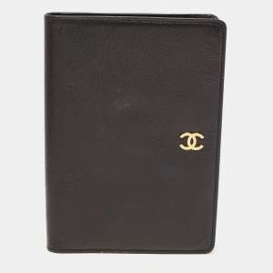 Chanel Black Leather CC Bifold Wallet
