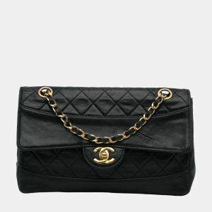 Chanel Black Quilted Lambskin Shoulder Bag