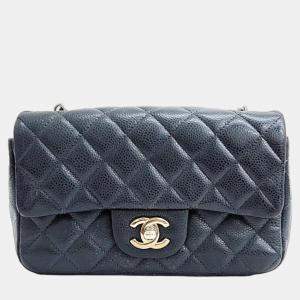 Chanel black Caviar Classic Mini Crossbody Bag