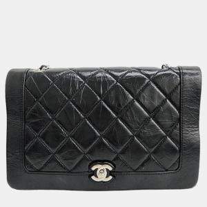 Chanel Black Leather cc Flap Bag 