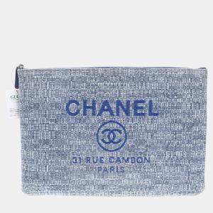 Pre Owned Chanel fabric clutch