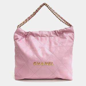 Chanel 22 Leather Pink Bag 35