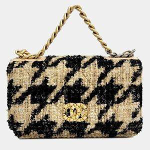 Chanel beige/black Tweed 19 WOC Crossbody Bag