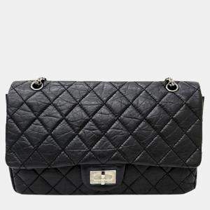 Chanel Black Leather Vintage 2.55 Bag