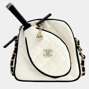 Pre Owned Chanel Tennis Racket Chain Mini Bag (Mirror)