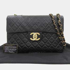 Chanel Black Jumbo XL Classic Single Flap Bag