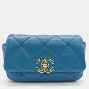 Chanel Turquoise Tone 19 Belt Bag 
