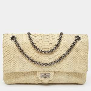 Chanel Cream Python 226 Reissue 2.55 Flap Bag