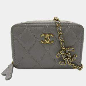 Chanel Quilted Caviar Leather Coin Purse