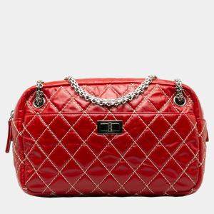 Chanel Red Medium Quilted Reissue Camera Bag