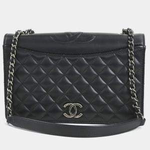  Chanel Black Quilted Lambskin Small Ballerine Flap Bag 