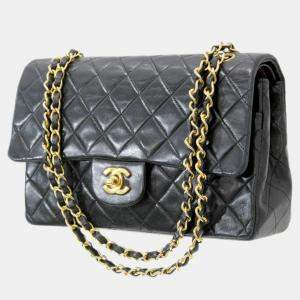 Chanel  Lambskin Leather Medium Classic Double Flap Shoulder Bags