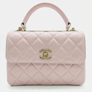 Chanel Baby Pink Leather Small Trendy CC Flap Bag