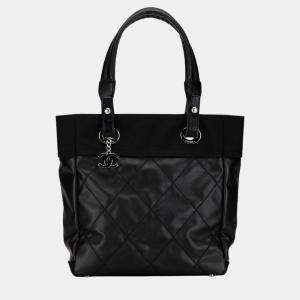 Chanel Black Paris Biarritz PM Tote