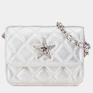 Chanel Metallic Lambskin Crystal Star Chain Belt Bag