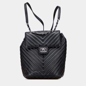 Pre Owned Chanel Mini Chevron Calfskin Urban Spirit Backpack