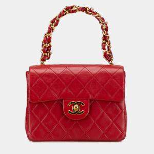 Pre Owned Chanel Micro Classic Lambskin Belt Bag