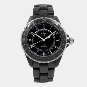 Chanel Black Ceramic J12 H2012 Automatic Men's Wristwatch 42 mm