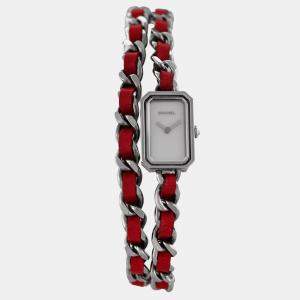 Chanel Silver Stainless Steel Premiere H5313 Quartz Women's Wristwatch 16 mm