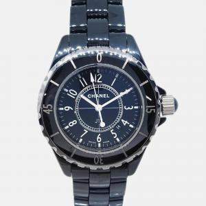 Chanel J12 H0682 Quartz Black Ceramic Women's Wristwatch 33 mm