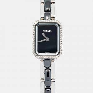 Chanel Premiere H2163 Quartz Black Stainless Steel Women's Wristwatch 15 mm