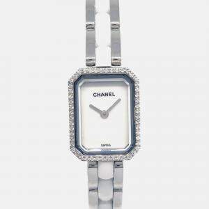 Pre Owned Chanel Premiere H2132 Quartz White Stainless Steel Ceramic Women’s Wristwatch 15 mm
