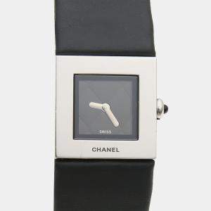 مملوكة مسبقًا Chanel Matelasse Quartz Stainless Steel Women's Wristwatch 19 mm