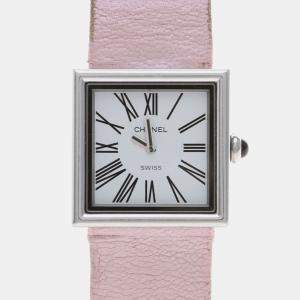 Pre Owned Chanel Mademoiselle Quartz Stainless Steel Women's Wristwatch 23 mm