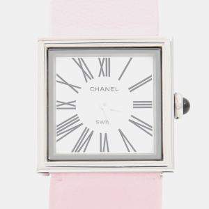 Pre Owned Chanel Mademoiselle Quartz Stainless Steel Women's Wristwatch 22.5 mm