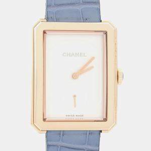 Pre Owned Chanel Boyfriend H4315 Mechanical manual Rose Gold Stainless Steel Men's Wristwatch 28.5 mm