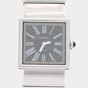 Pre Owned Chanel Mademoiselle Quartz Stainless Steel Women's Wristwatch 22 mm