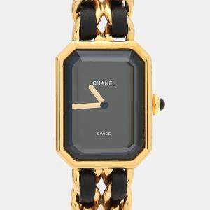 Chanel Premiere Quartz Gold-Plated Stainless Steel Women's Wristwatch 20 mm